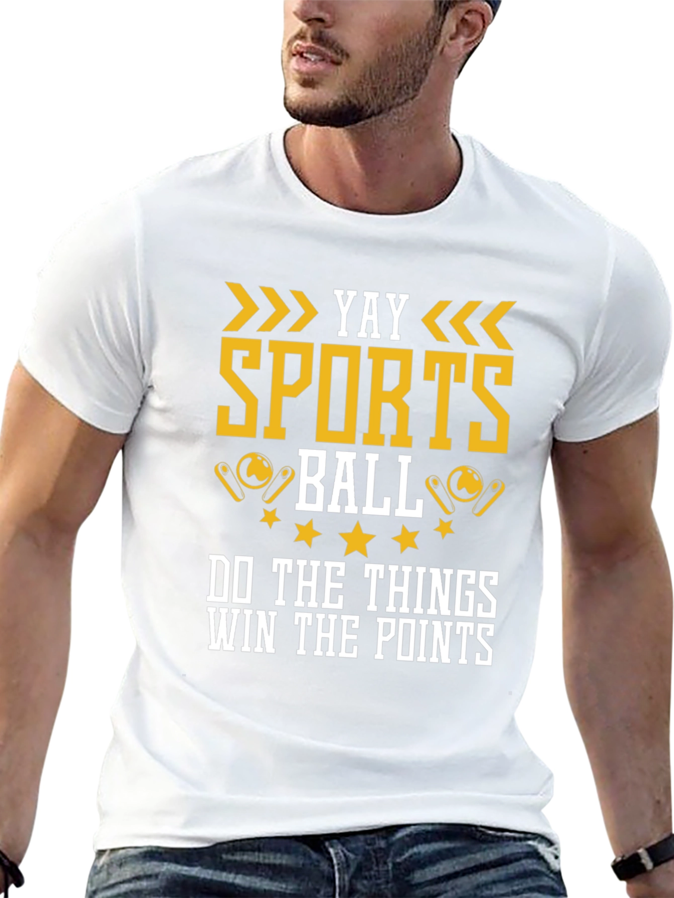 Yay Sports Ball Graphic T-Shirt