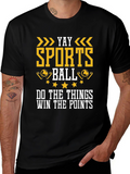 Yay Sports Ball Graphic T-Shirt