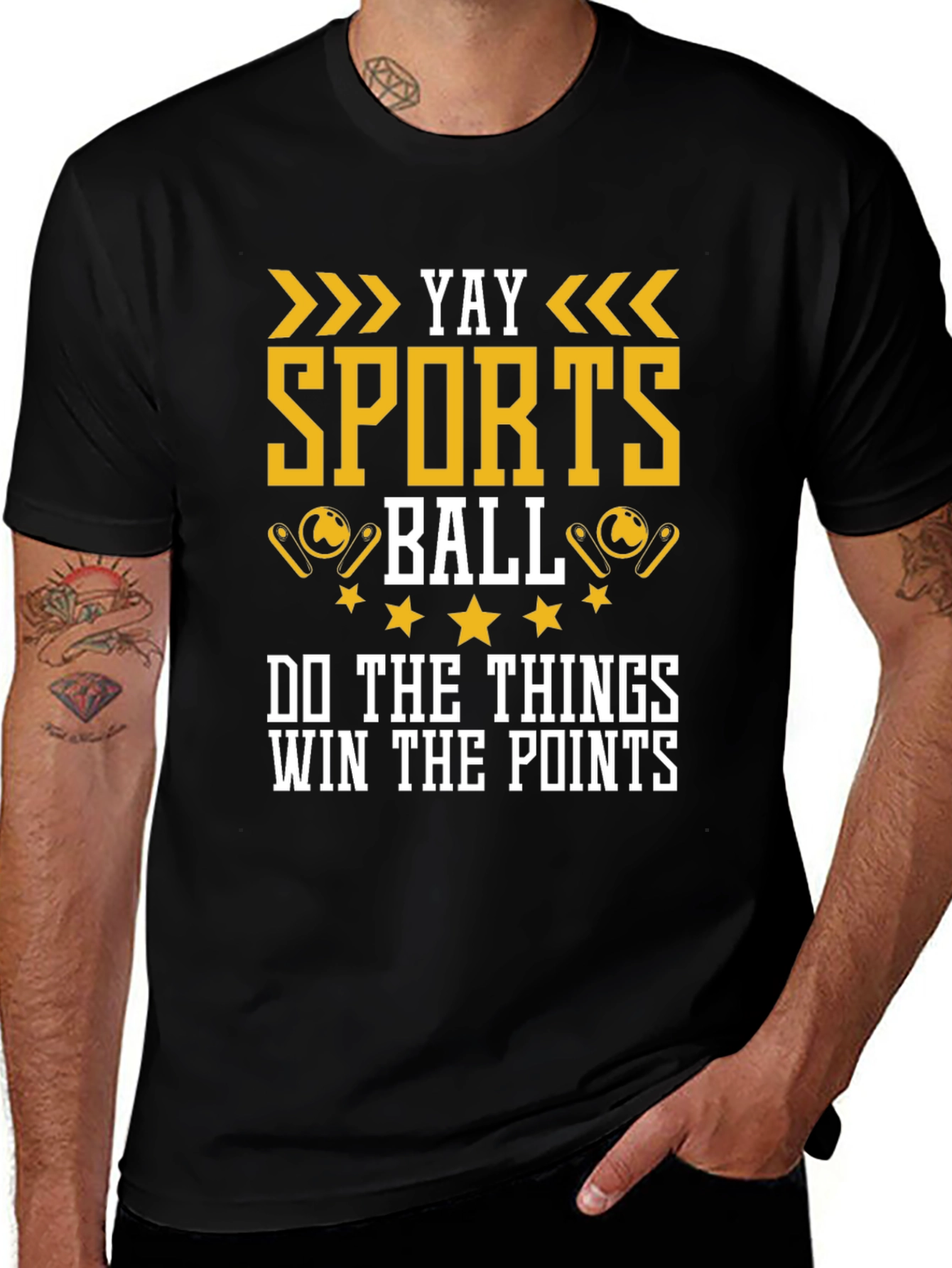 Yay Sports Ball Graphic T-Shirt