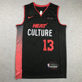 Men's Miami Heat Bam Adebayo #13 Black 2023/24 Swingman Jerseys - City Edition