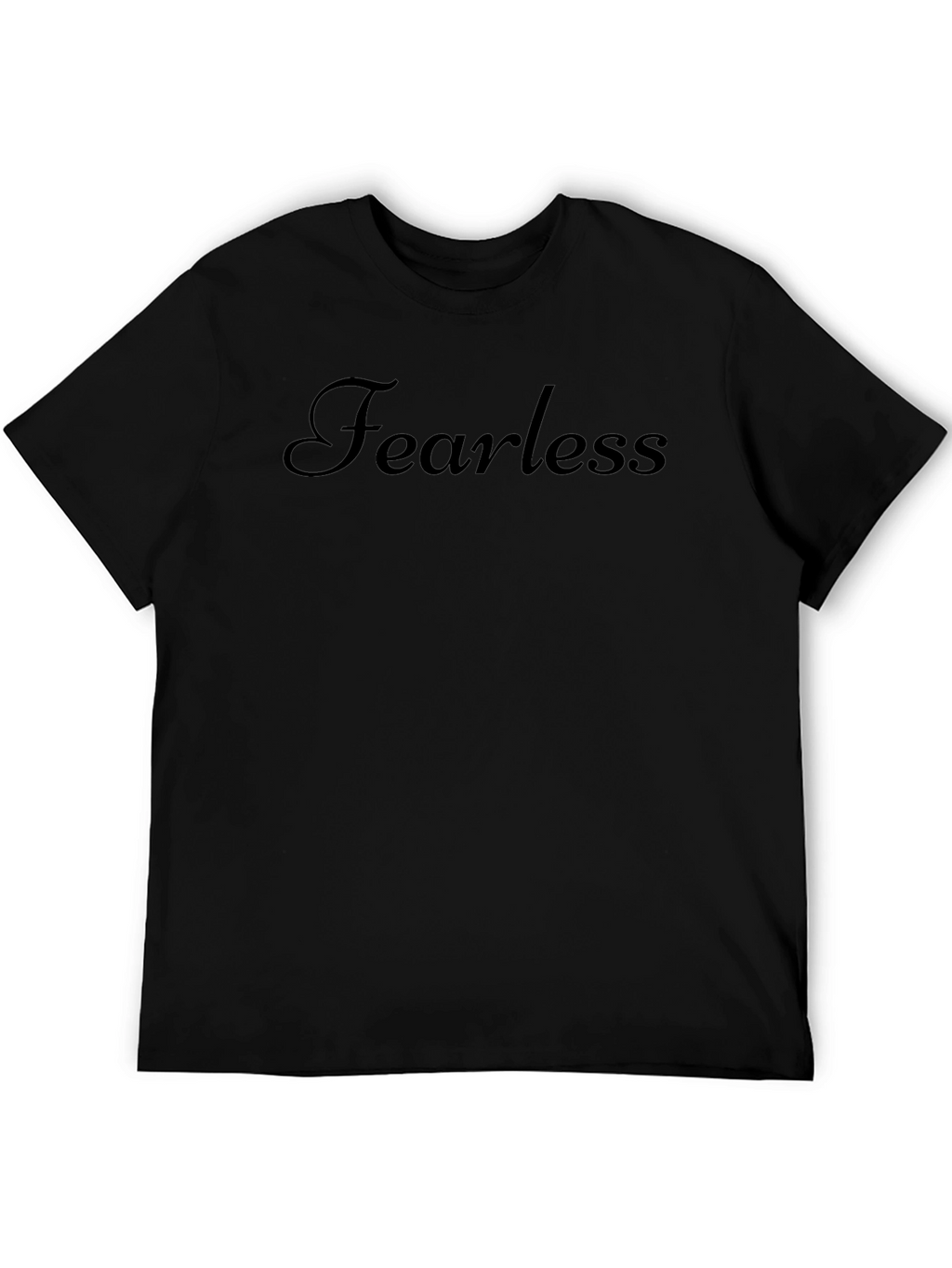 Fearless Black Crew Neck T-Shirt