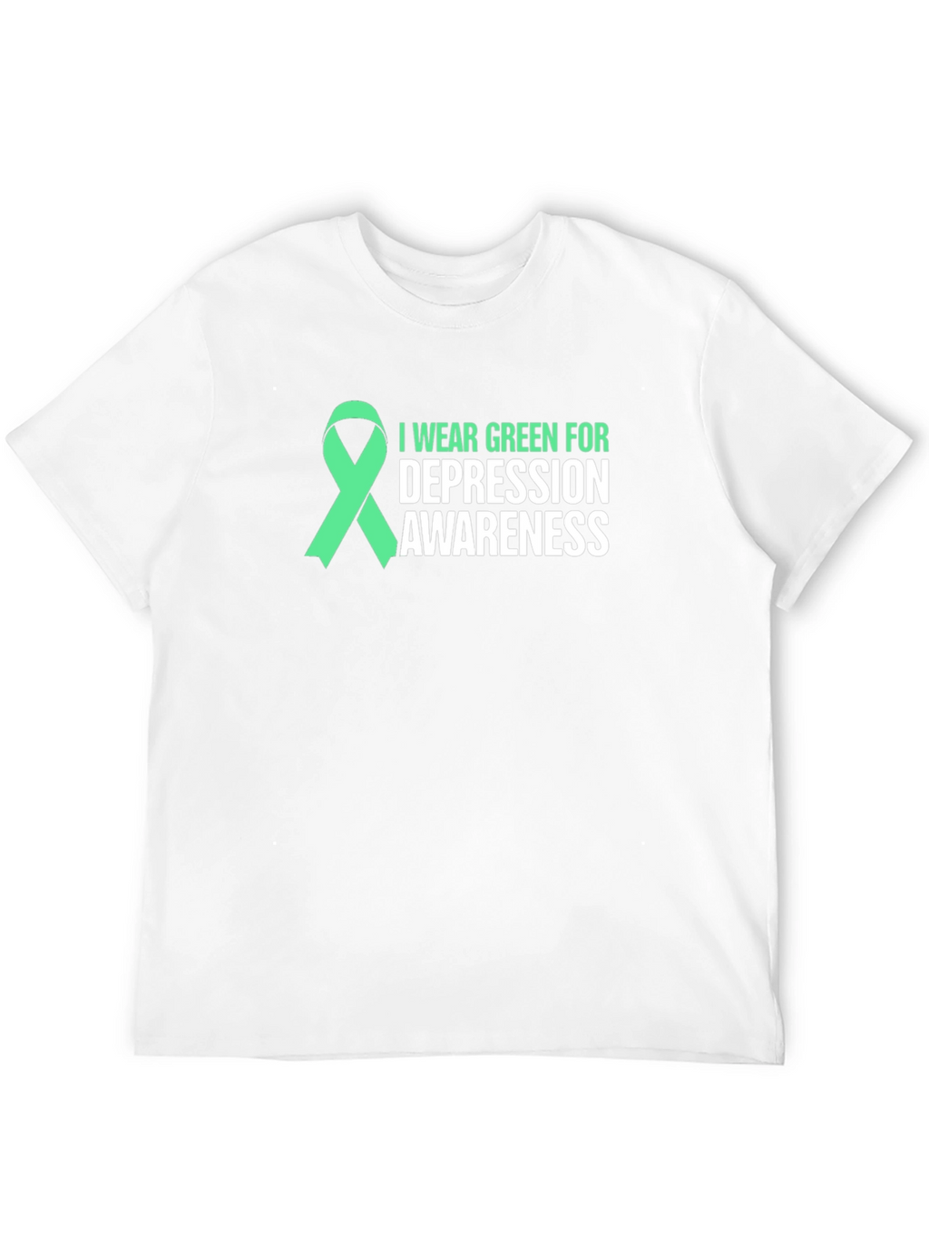 Green Ribbon Depression Awareness T-Shirt