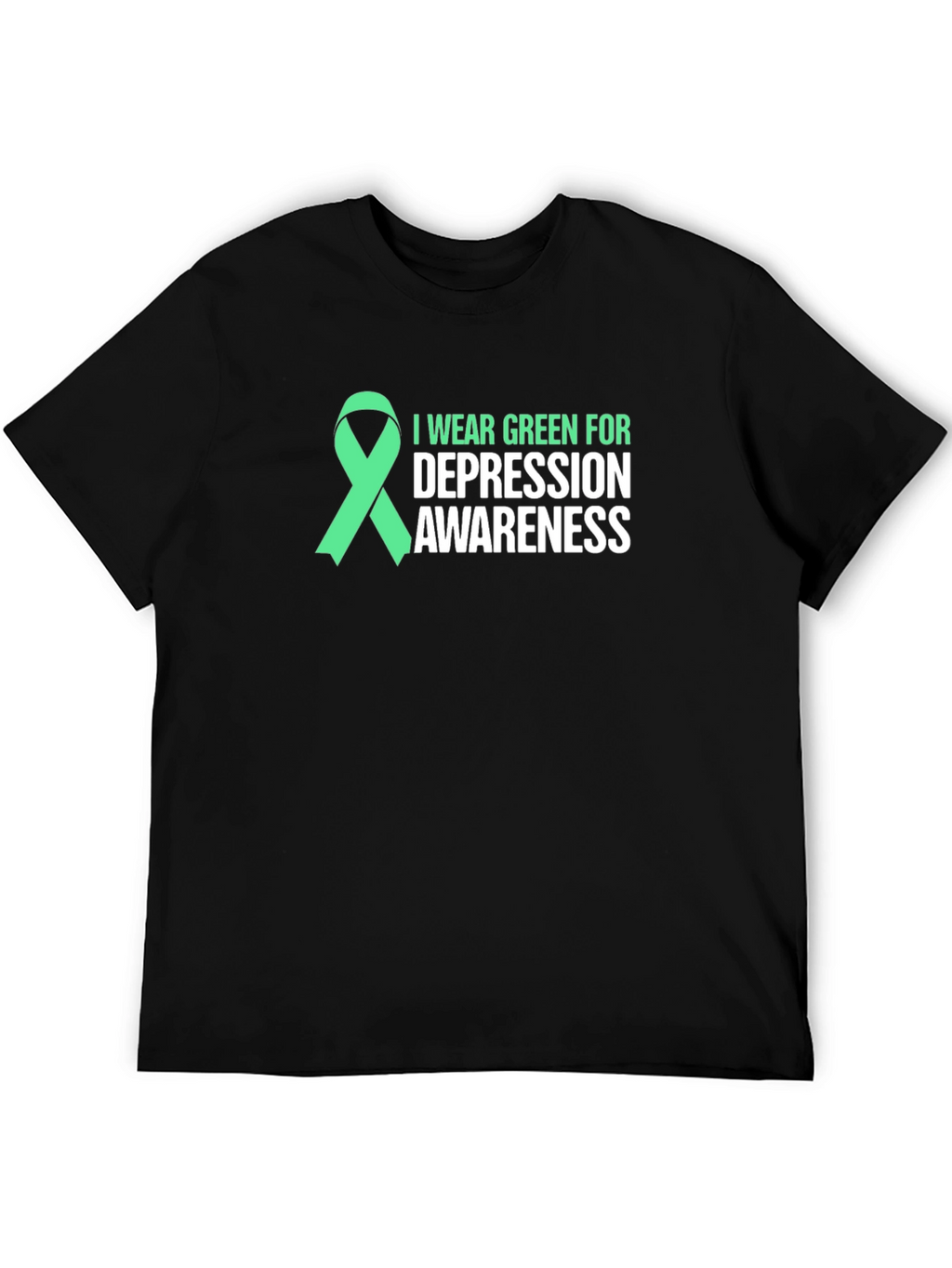 Green Ribbon Depression Awareness T-Shirt