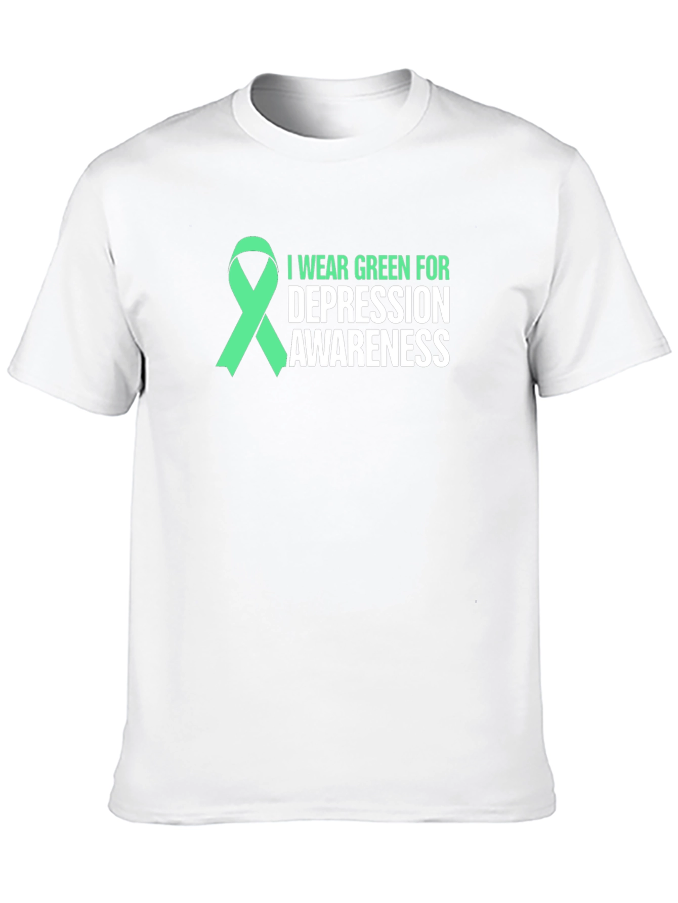 Green Ribbon Depression Awareness T-Shirt