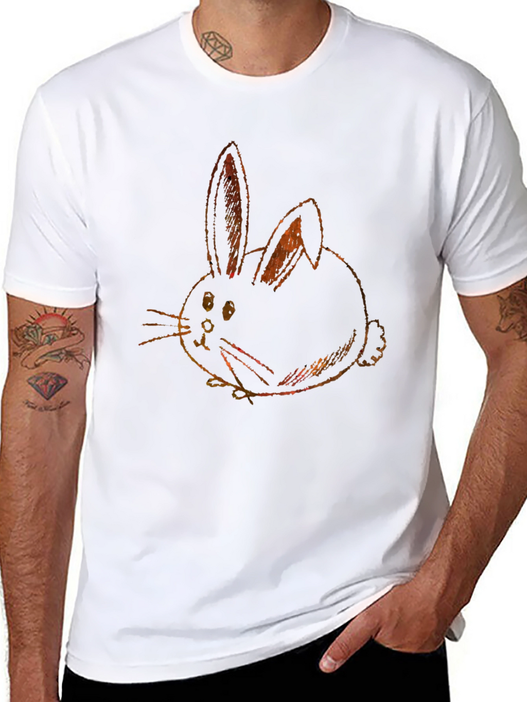 Bunny Graphic Tee - Soft Cotton Blend