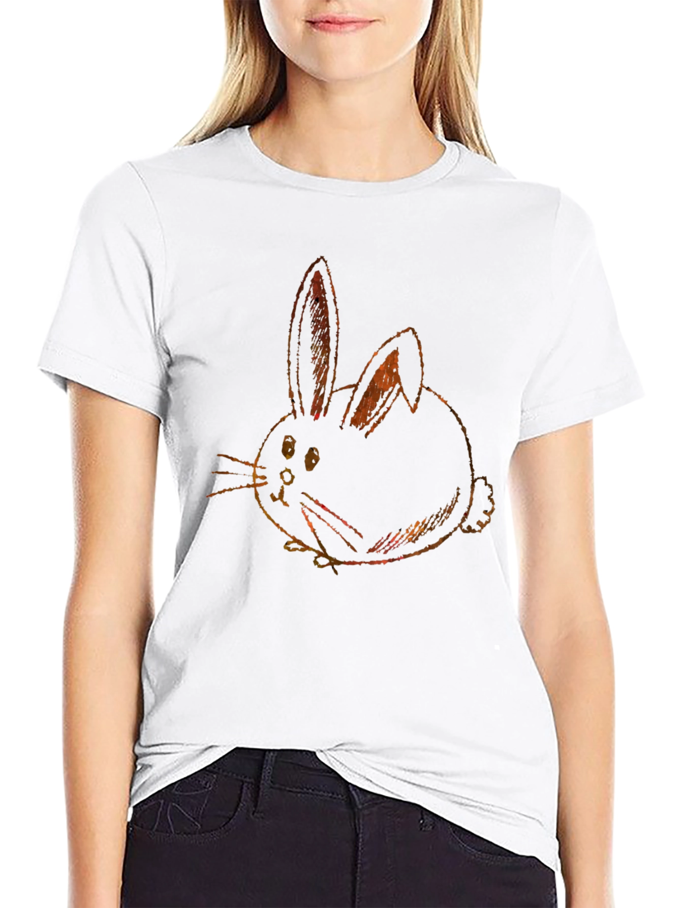 Bunny Graphic Tee - Soft Cotton Blend