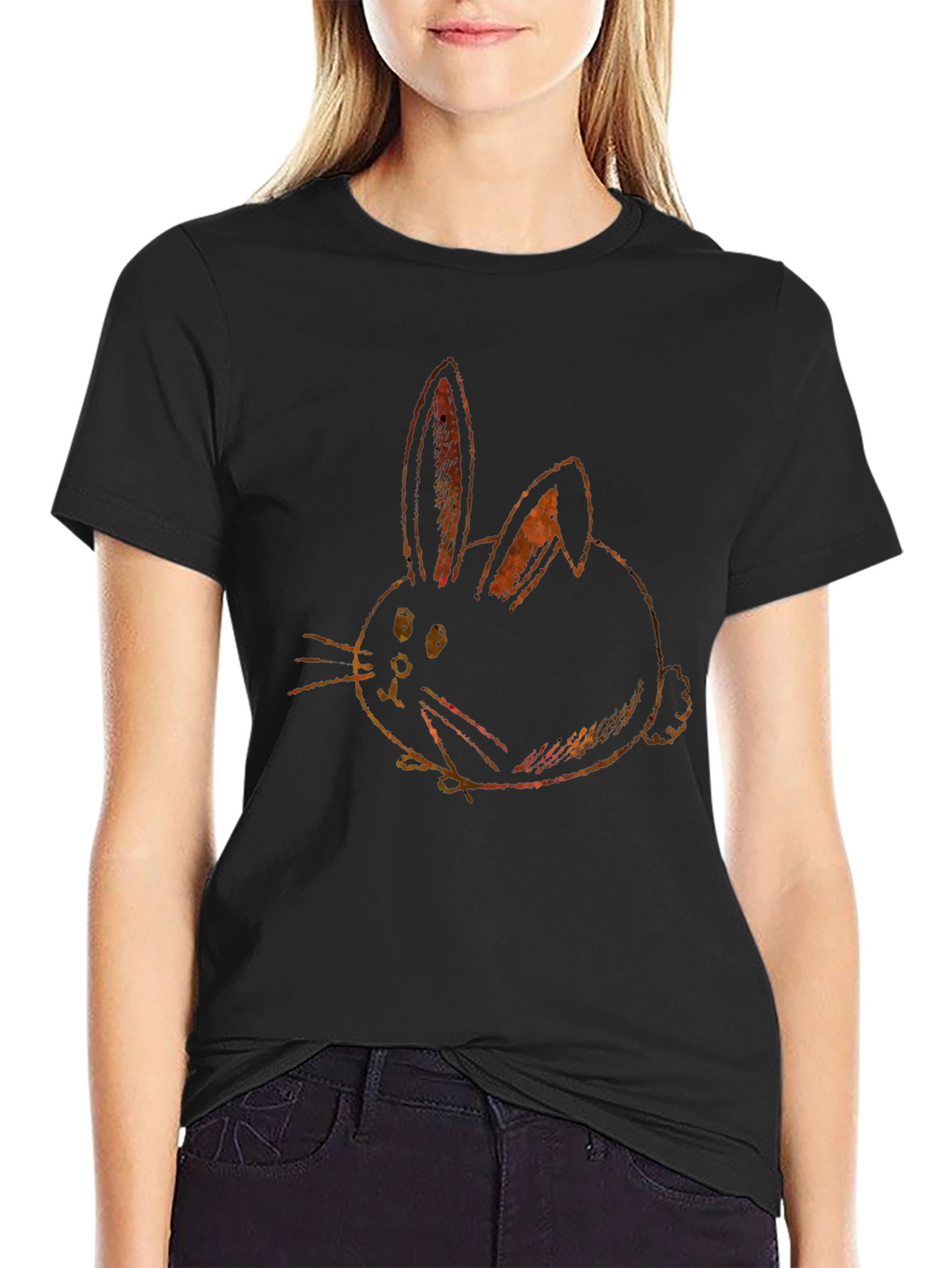 Bunny Graphic Tee - Soft Cotton Blend