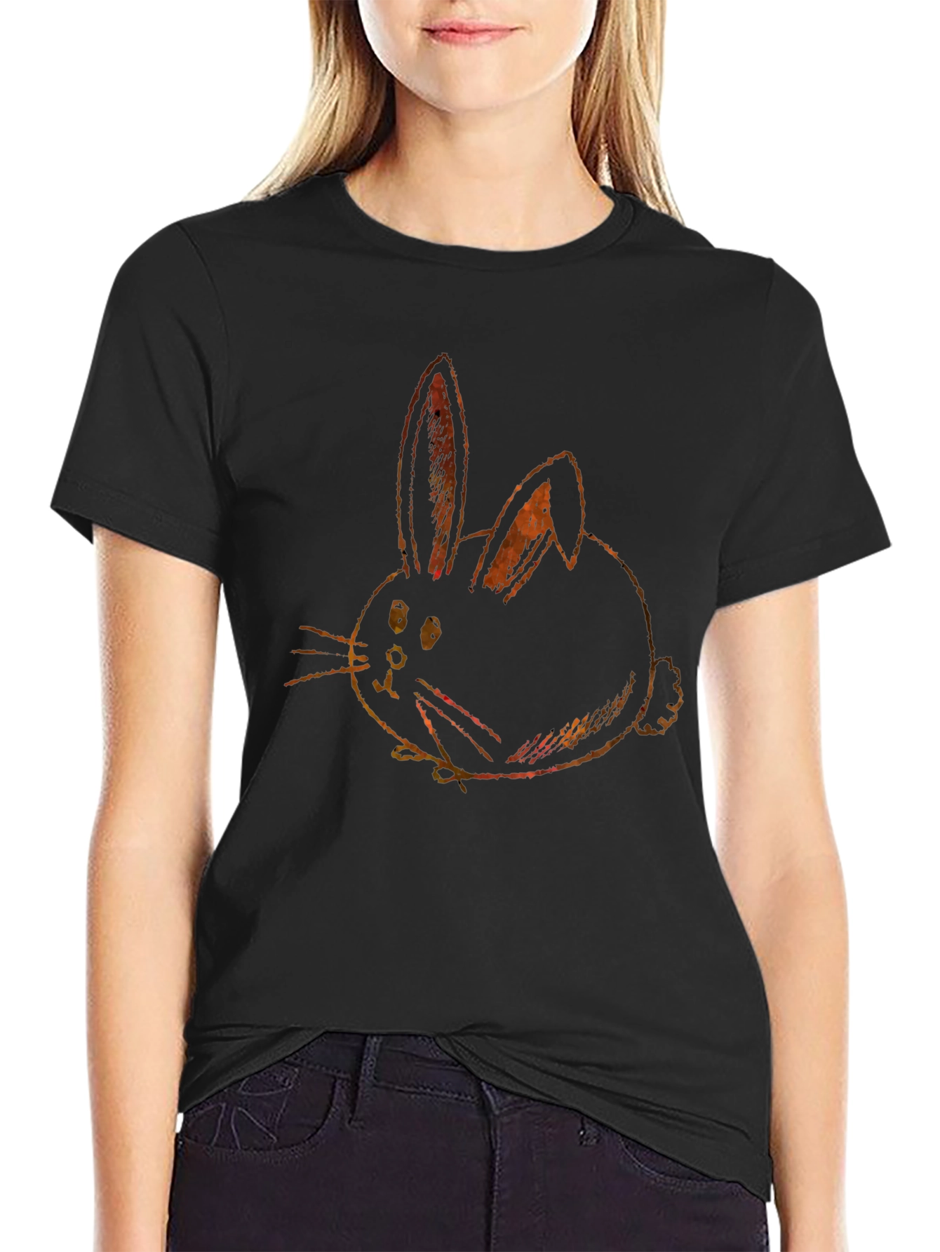 Bunny Graphic Tee - Soft Cotton Blend