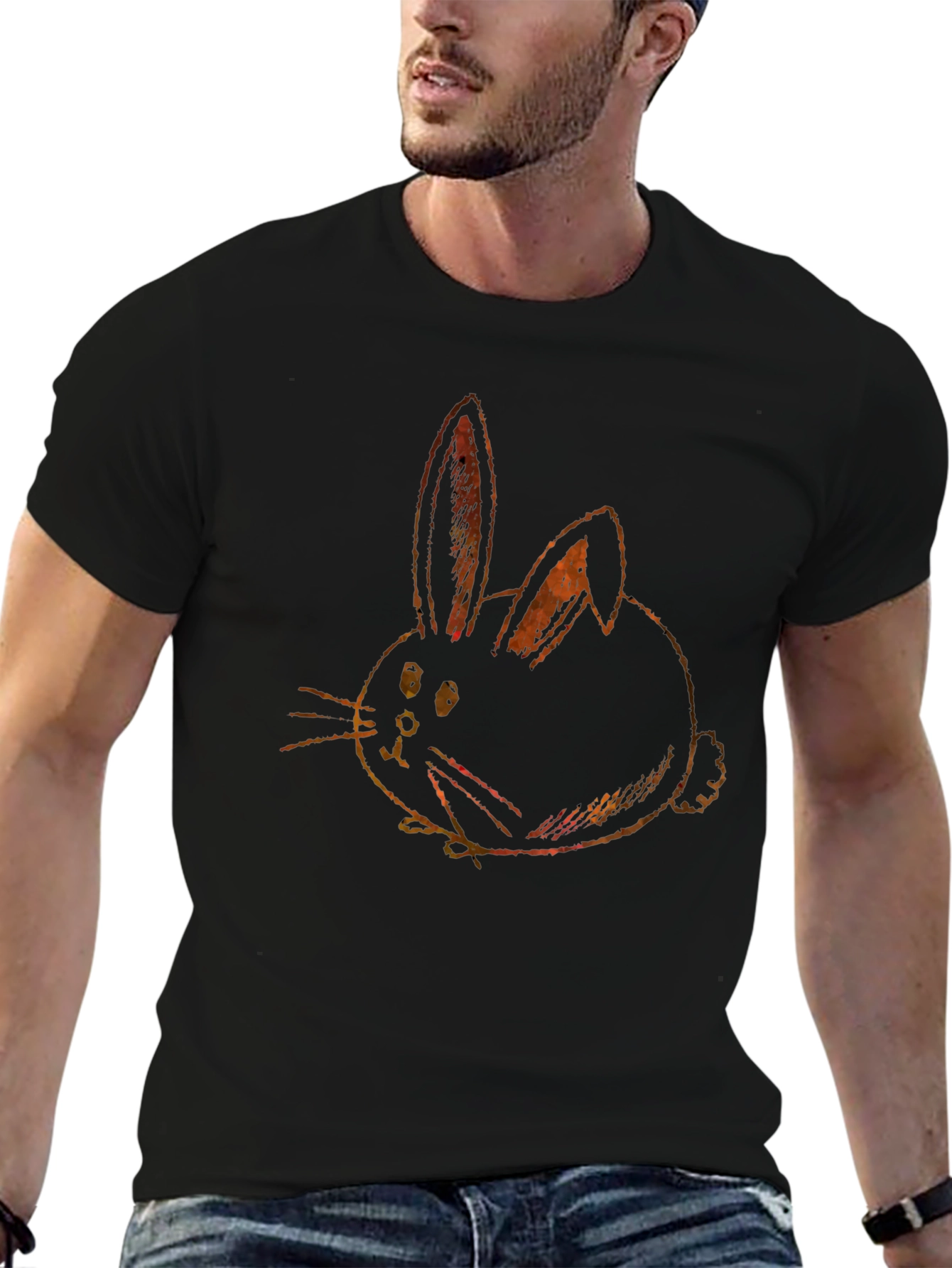 Bunny Graphic Tee - Soft Cotton Blend
