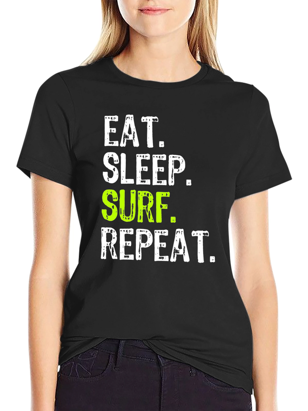 Eat Sleep Surf Repeat Graphic Tee