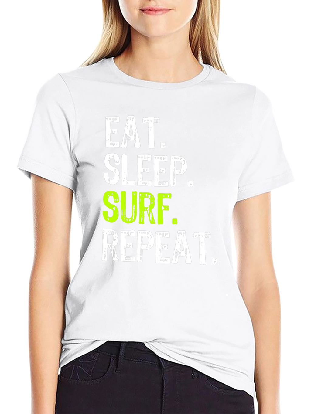 Eat Sleep Surf Repeat Graphic Tee
