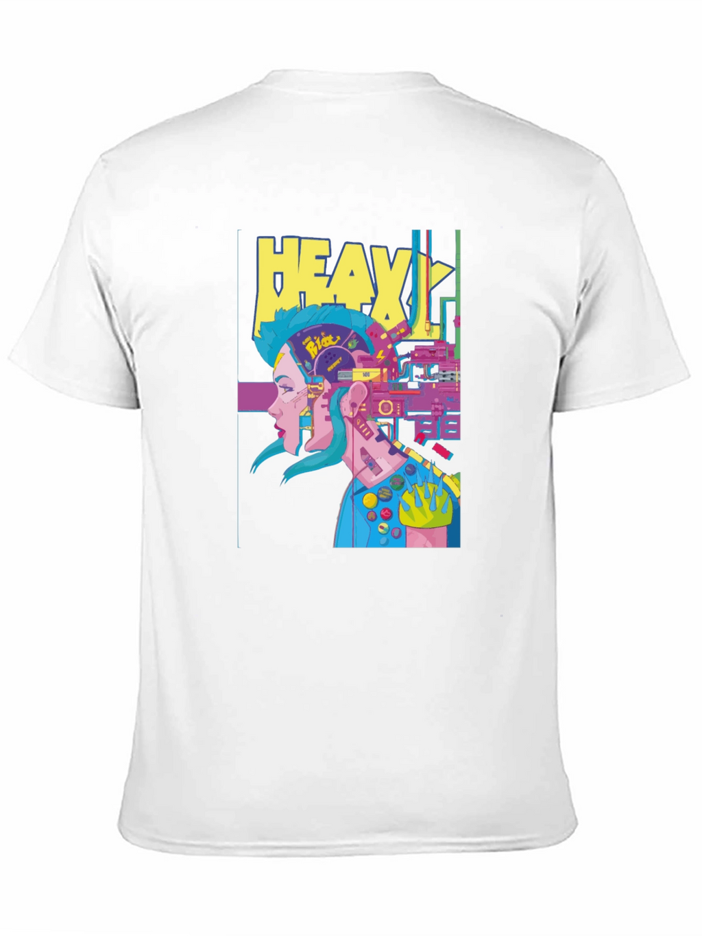 Cyberpunk T-Shirt: Heavy Graphic Print
