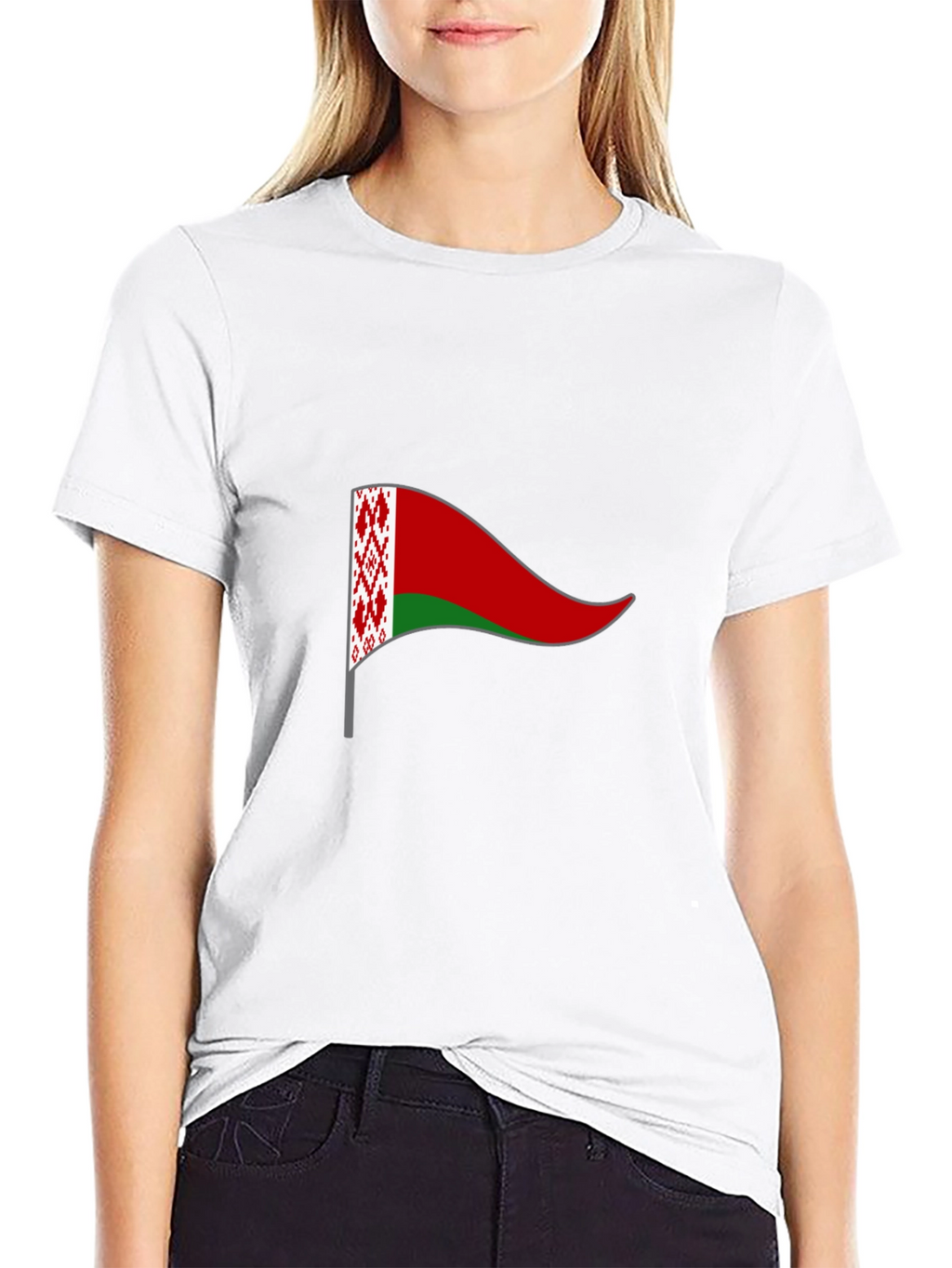 Belarus Flag T-Shirt - Black Cotton Tee