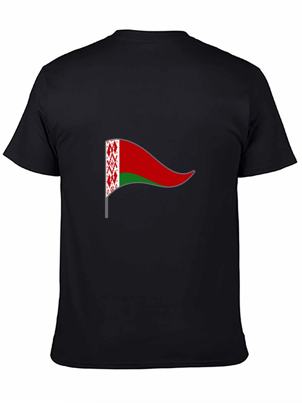 Belarus Flag T-Shirt - Black Cotton Tee