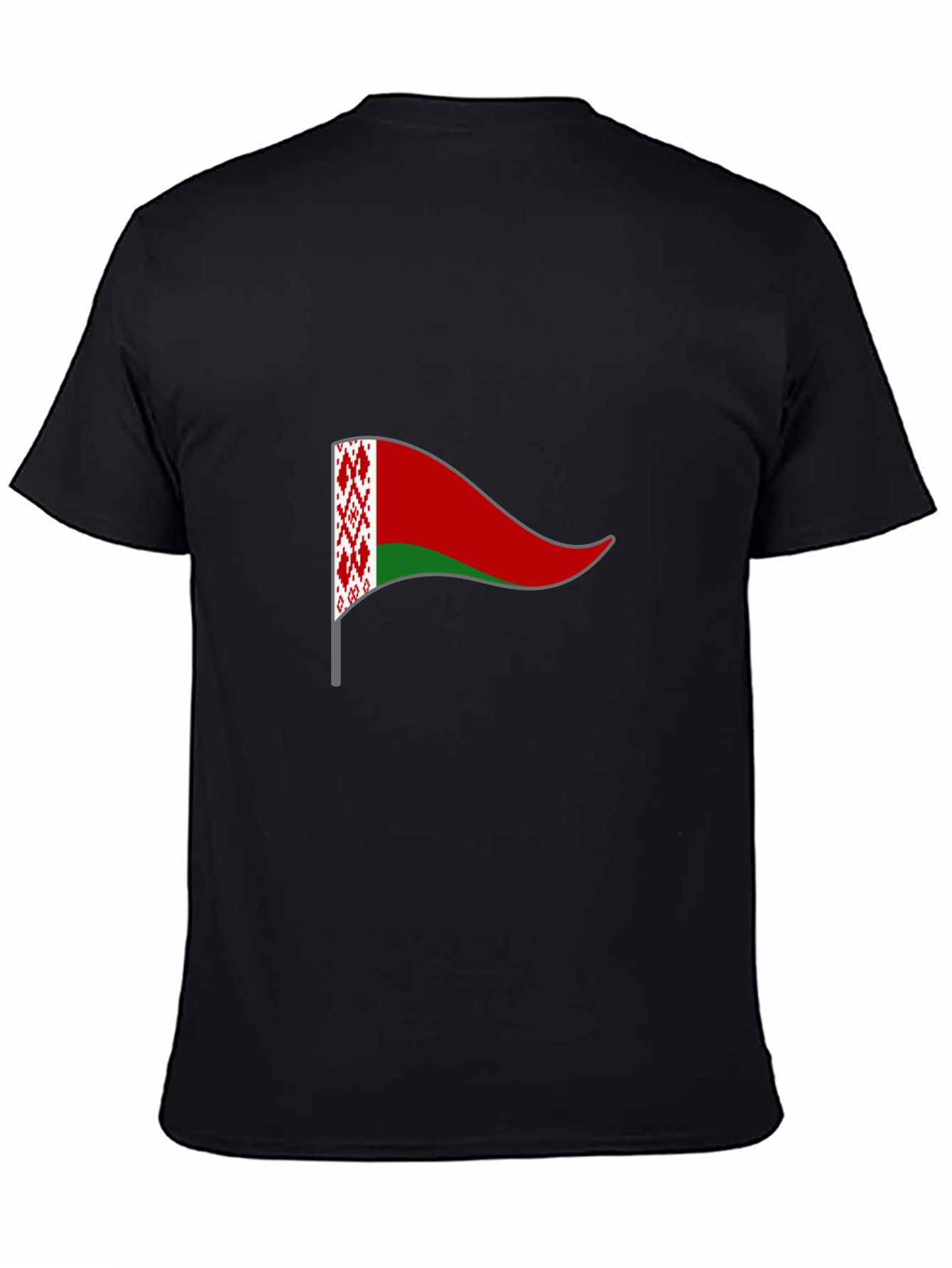 Belarus Flag T-Shirt - Black Cotton Tee
