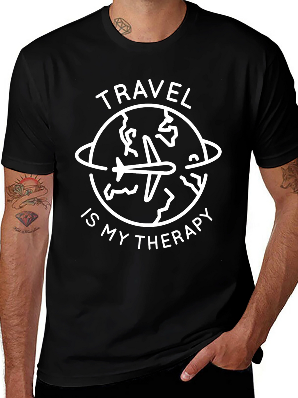 Travel is My Therapy Graphic T-Shirt