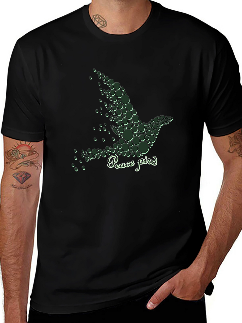 Peace Bird Graphic Tee - Stylish Comfort