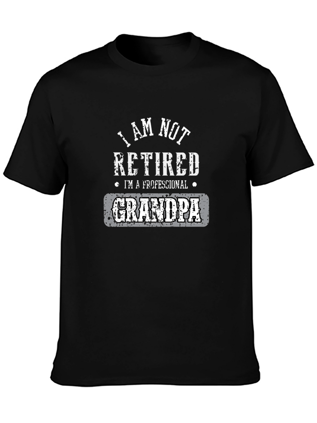 Professional Grandpa Graphic Tee - Black