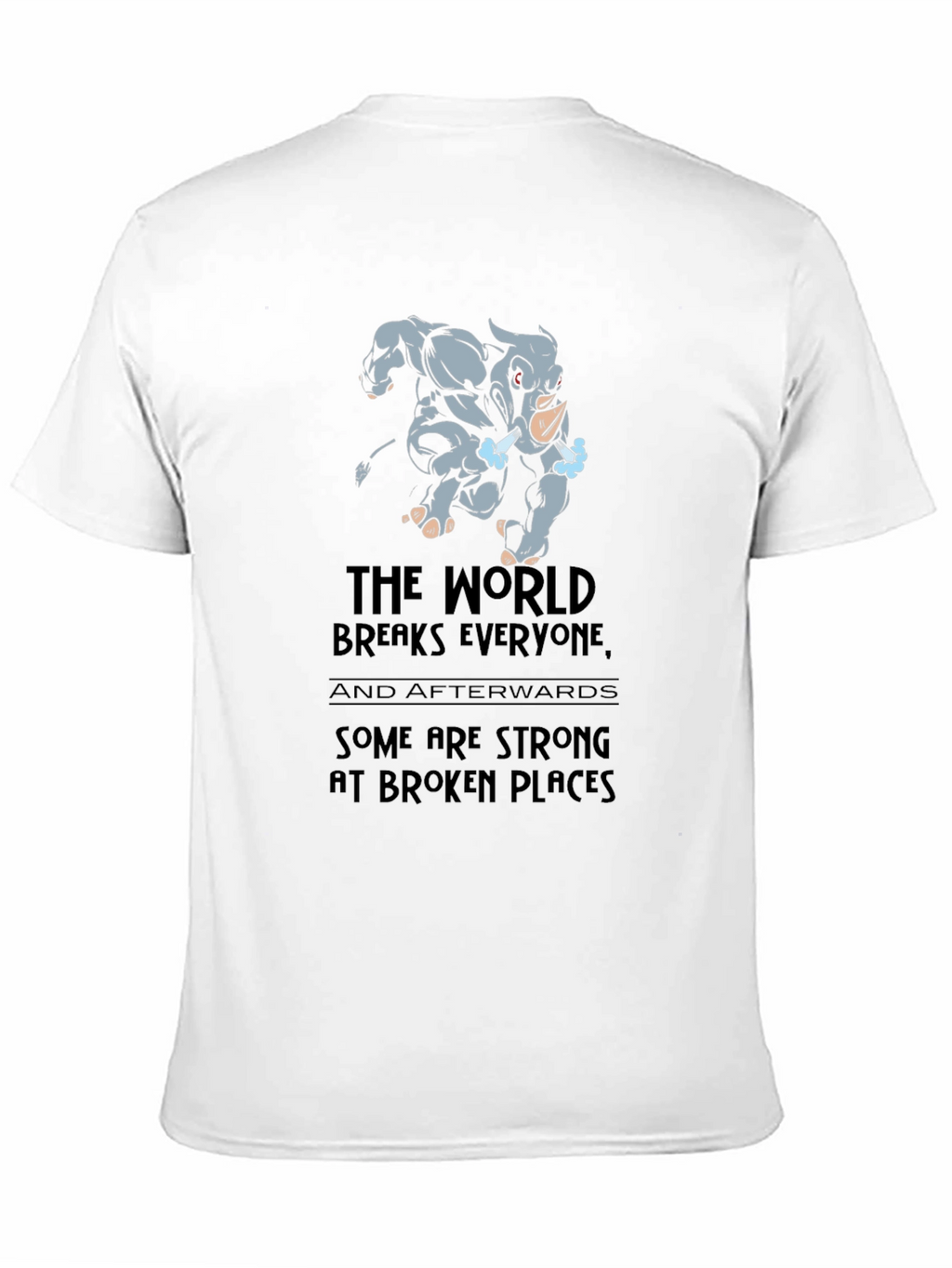 Rhino Strong at Broken Places Graphic T-Shirt