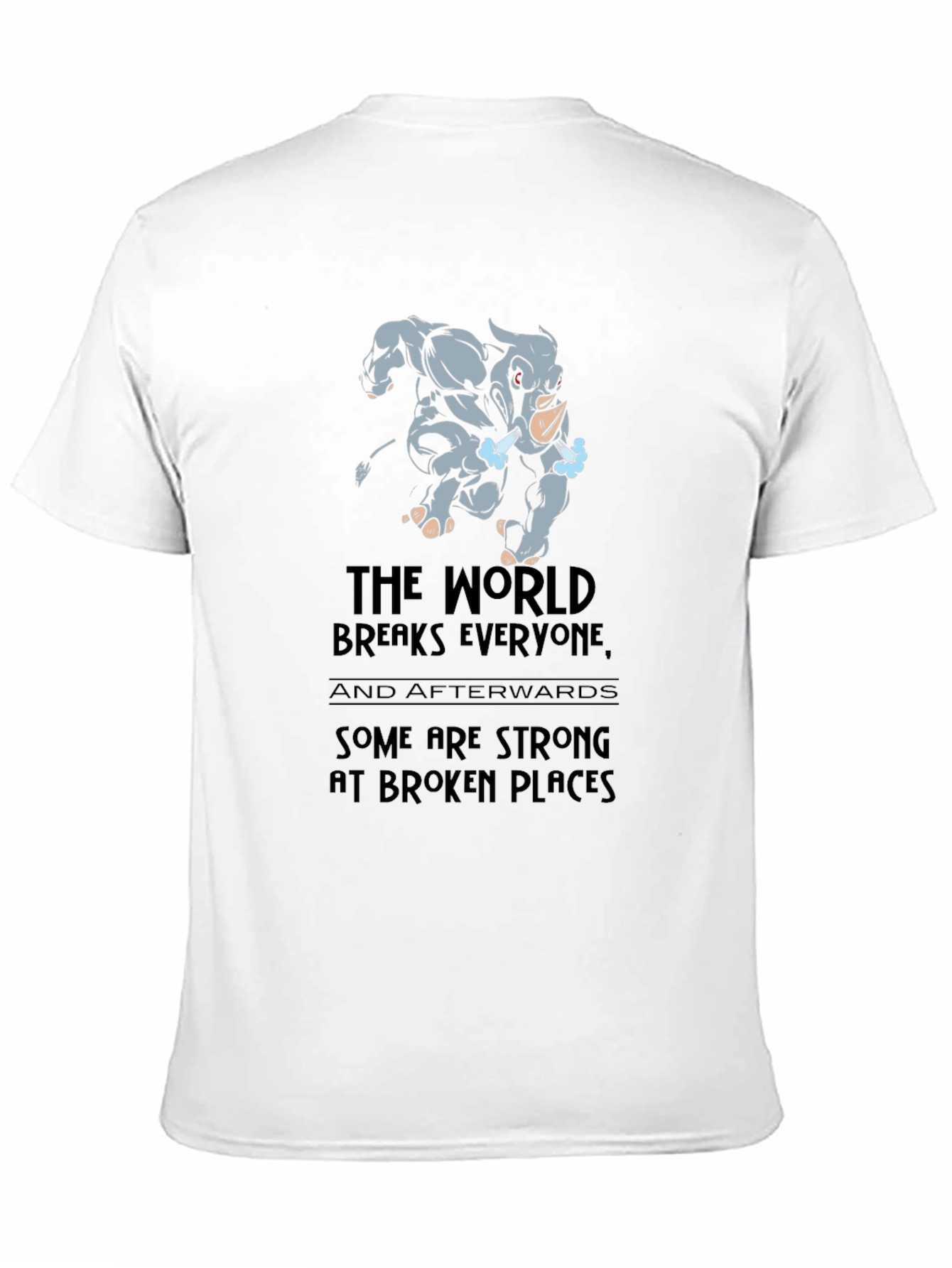 Rhino Strong at Broken Places Graphic T-Shirt