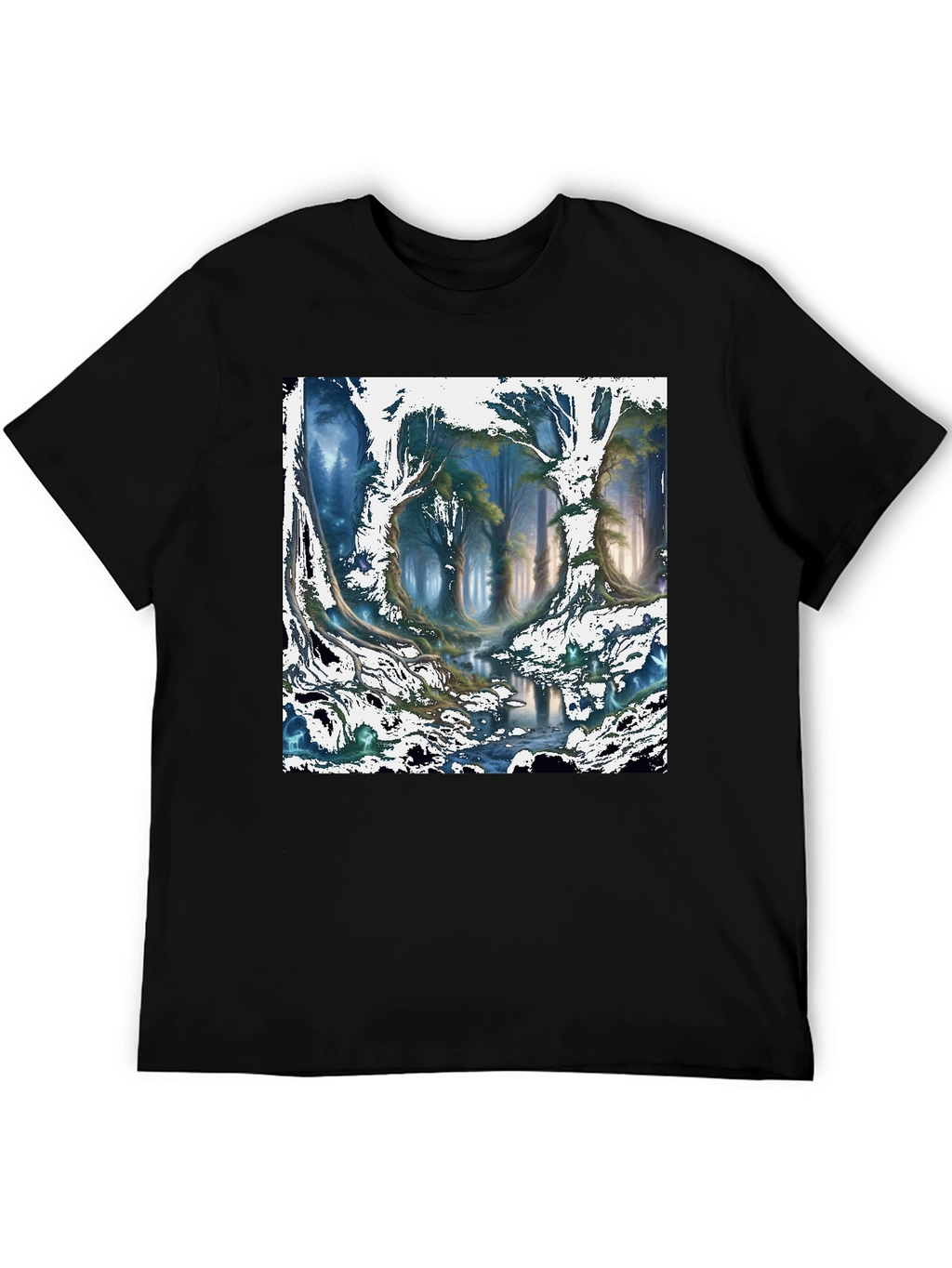 Enchanted Forest Graphic Tee - Nature Inspired Design