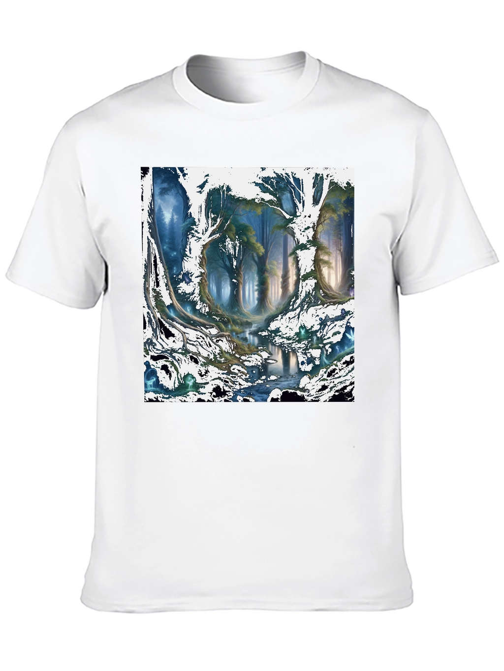 Enchanted Forest Graphic Tee - Nature Inspired Design