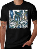 Enchanted Forest Graphic Tee - Nature Inspired Design