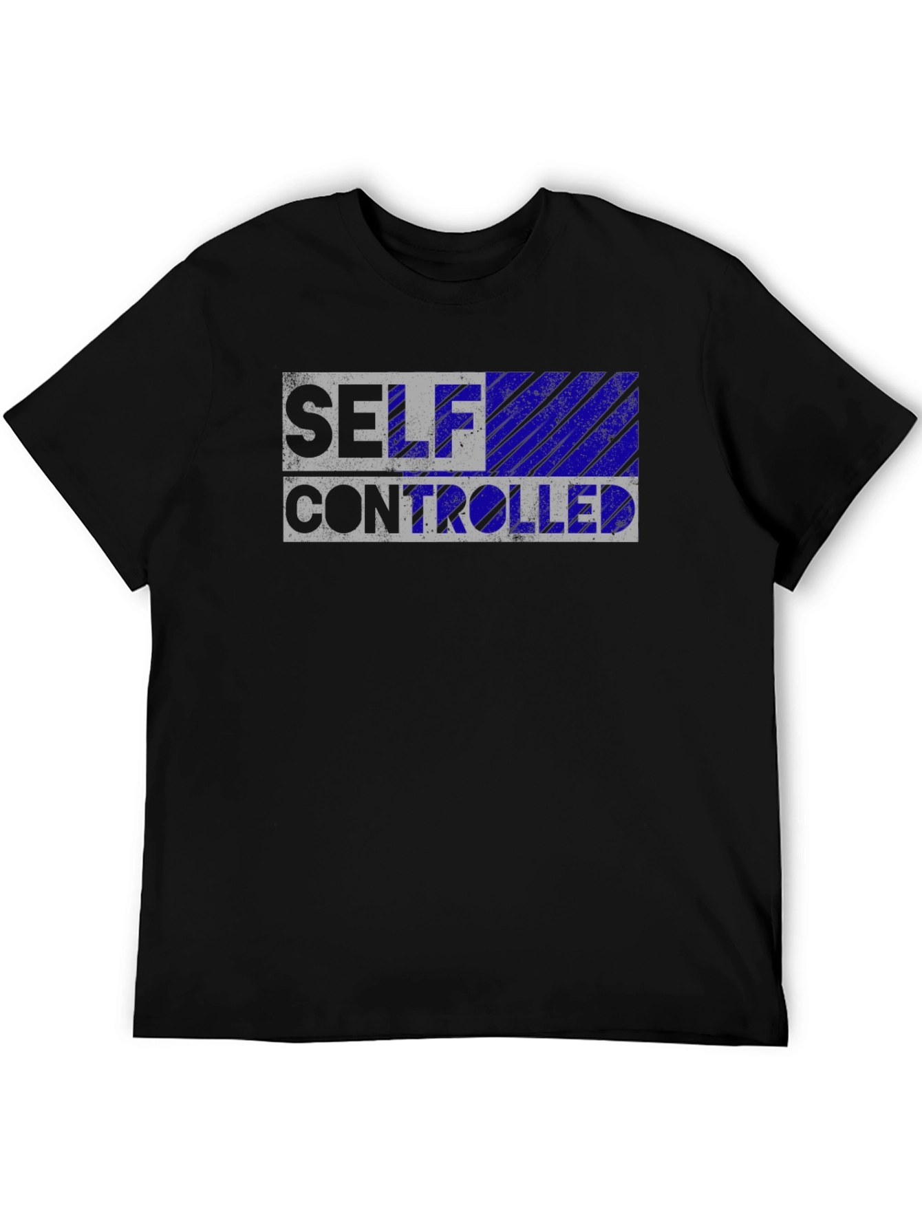 Self Controlled Black T-Shirt