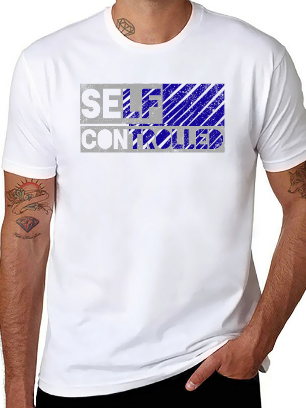 Self Controlled Black T-Shirt
