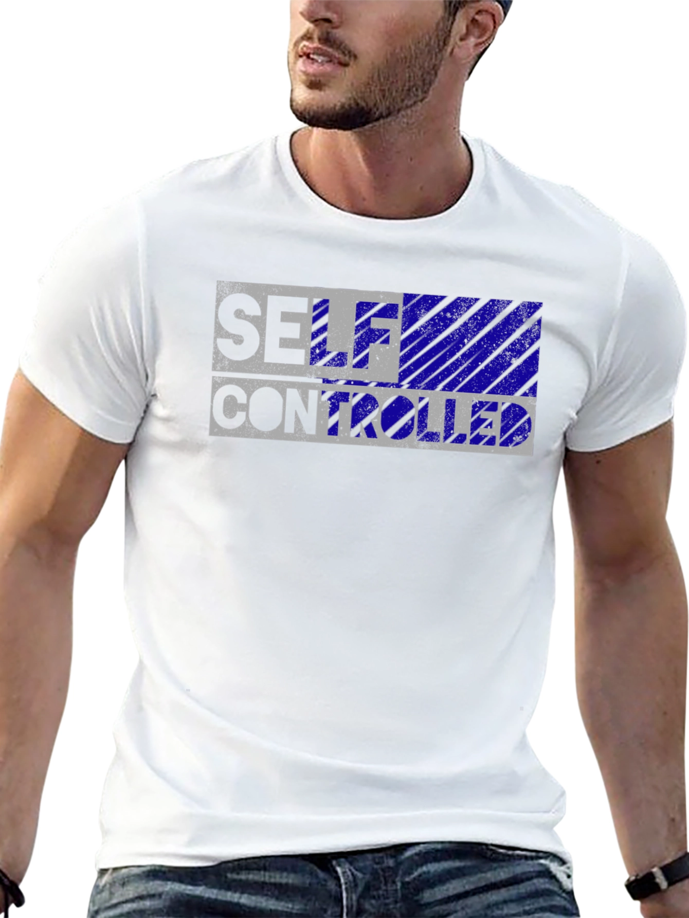 Self Controlled Black T-Shirt