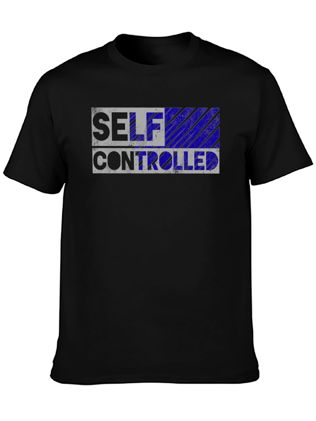 Self Controlled Black T-Shirt