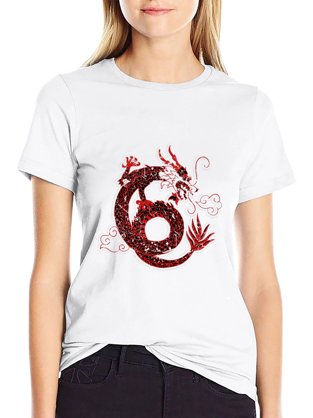Dragon Graphic Tee - Red Dragon Design