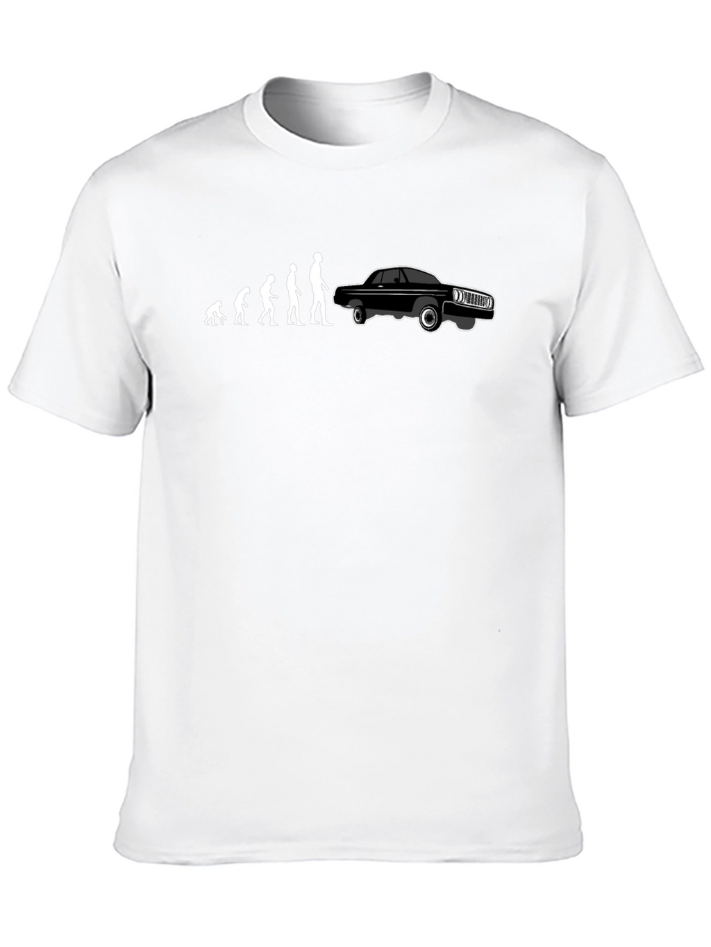 Evolution of Man and Car T-Shirt