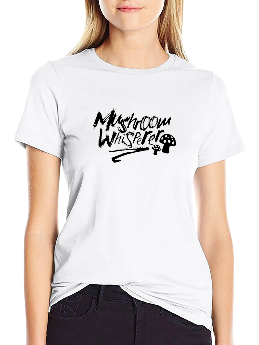 Mushroom Whisperer Graphic Tee - Black