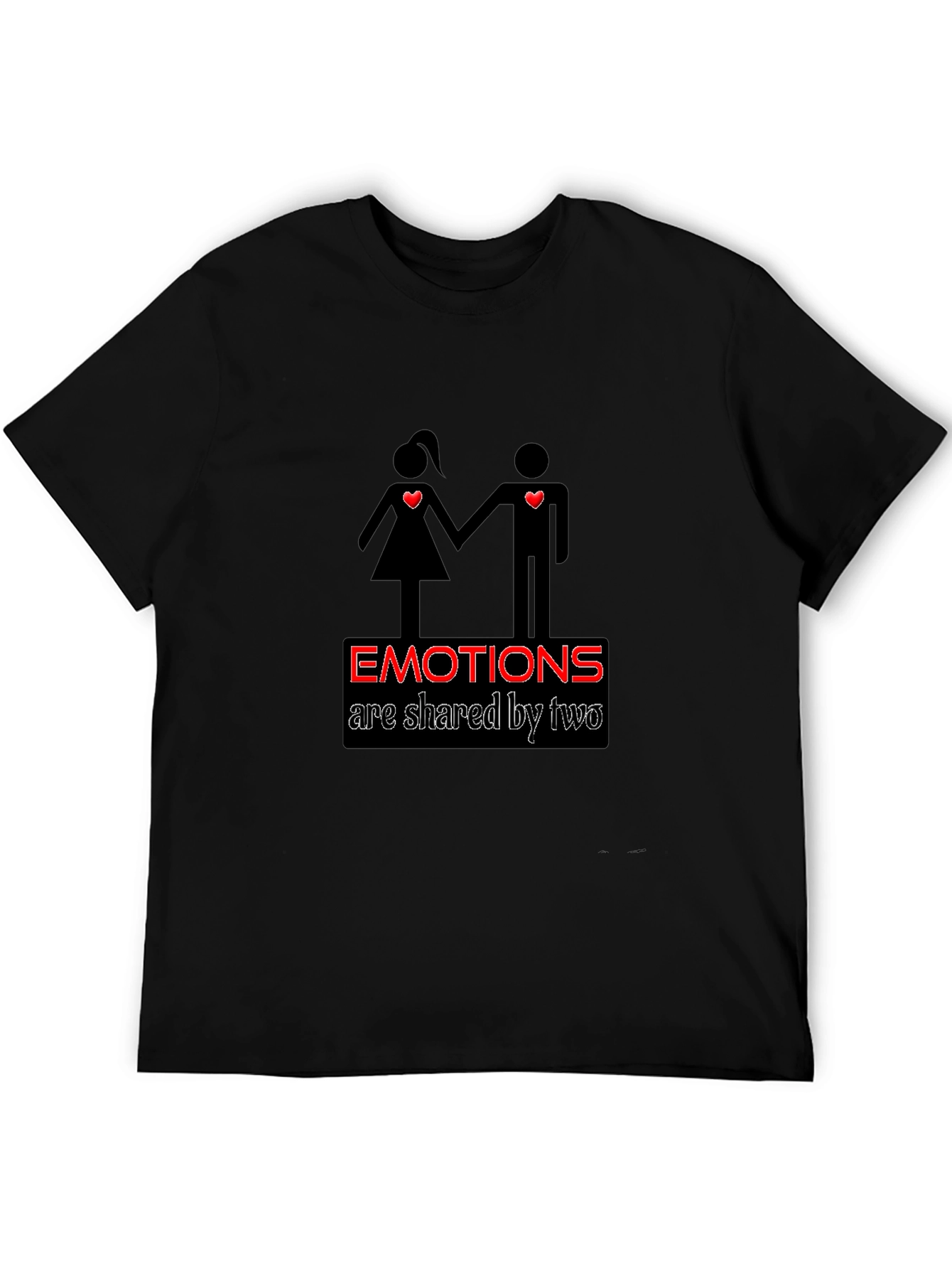 Emotions Shared T-Shirt - Black Graphic Tee