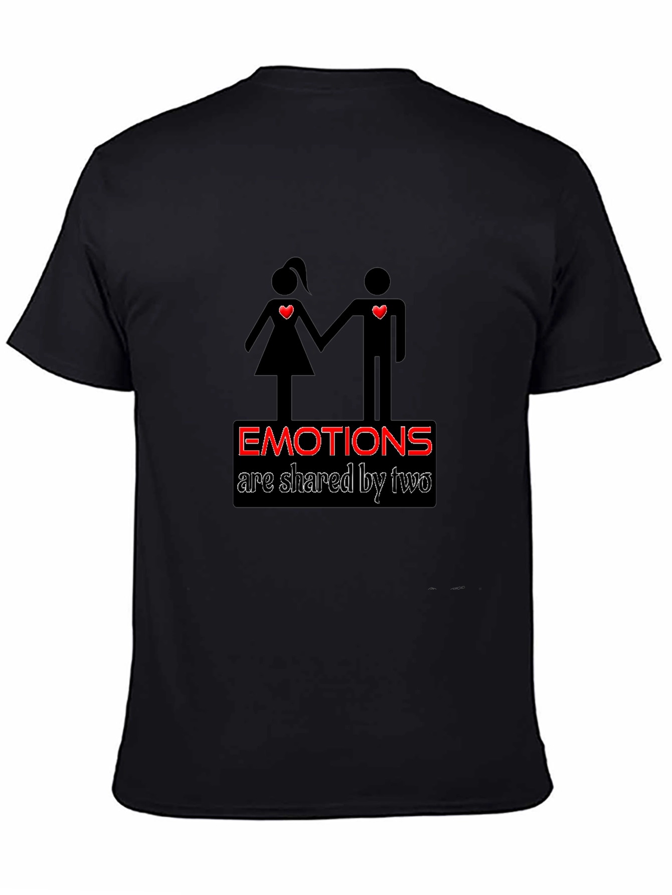Emotions Shared T-Shirt - Black Graphic Tee