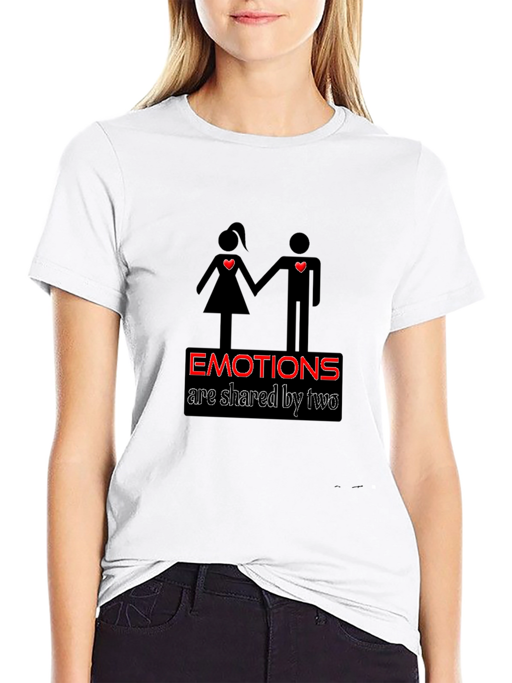 Emotions Shared T-Shirt - Black Graphic Tee