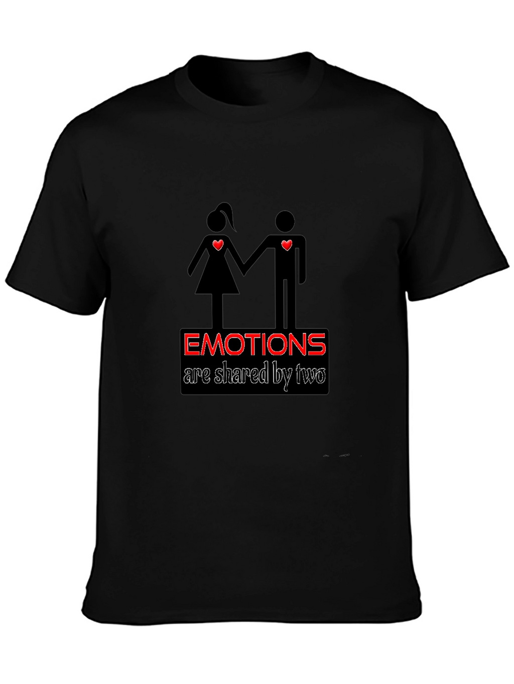 Emotions Shared T-Shirt - Black Graphic Tee