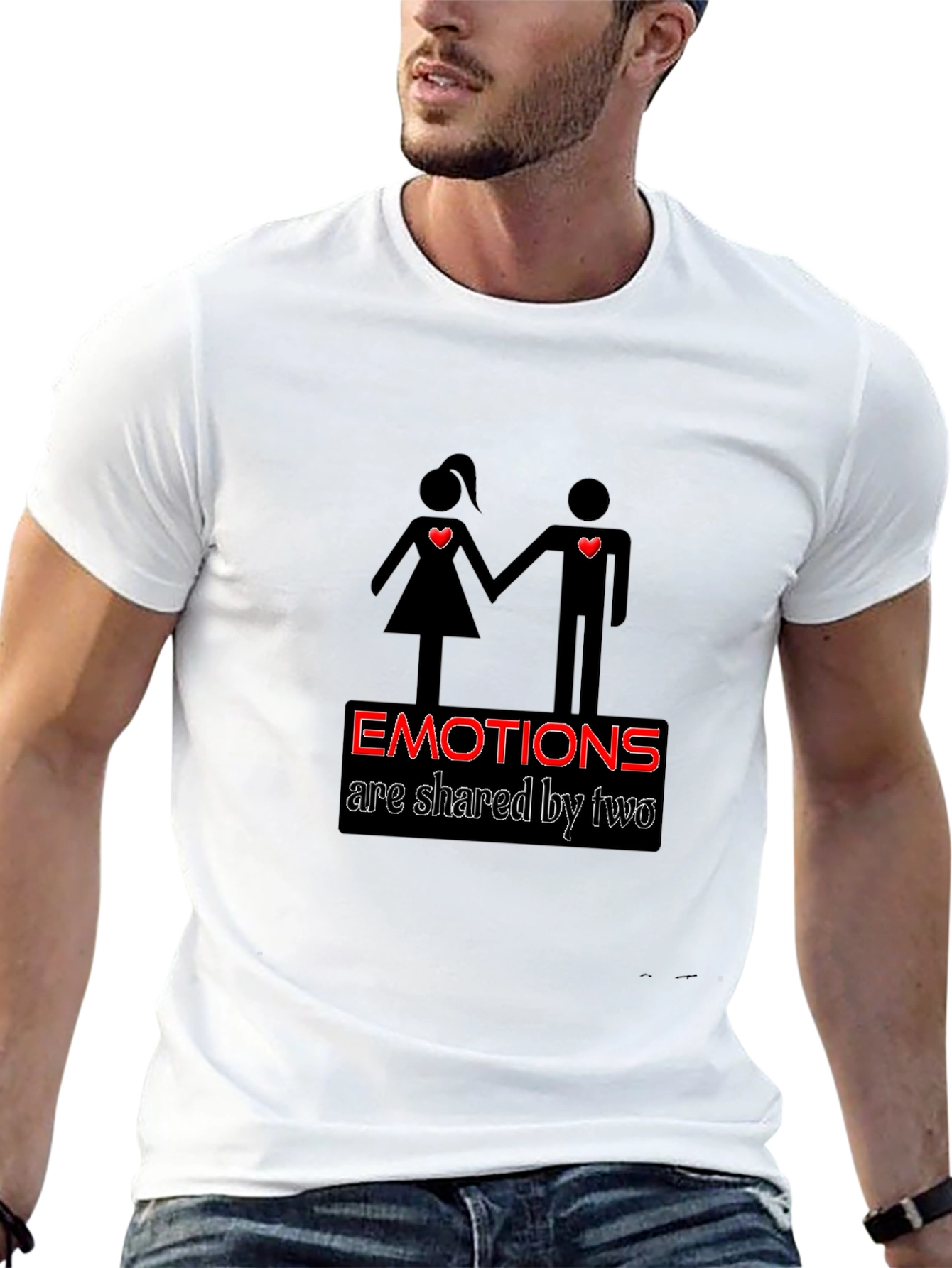 Emotions Shared T-Shirt - Black Graphic Tee