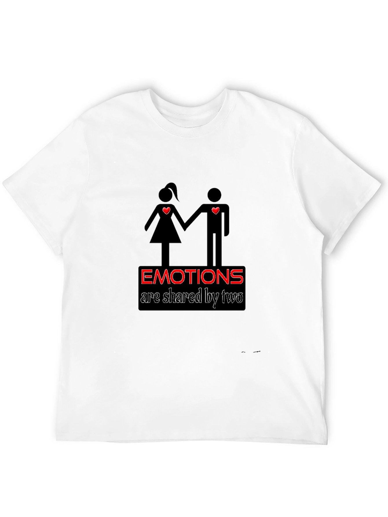 Emotions Shared T-Shirt - Black Graphic Tee