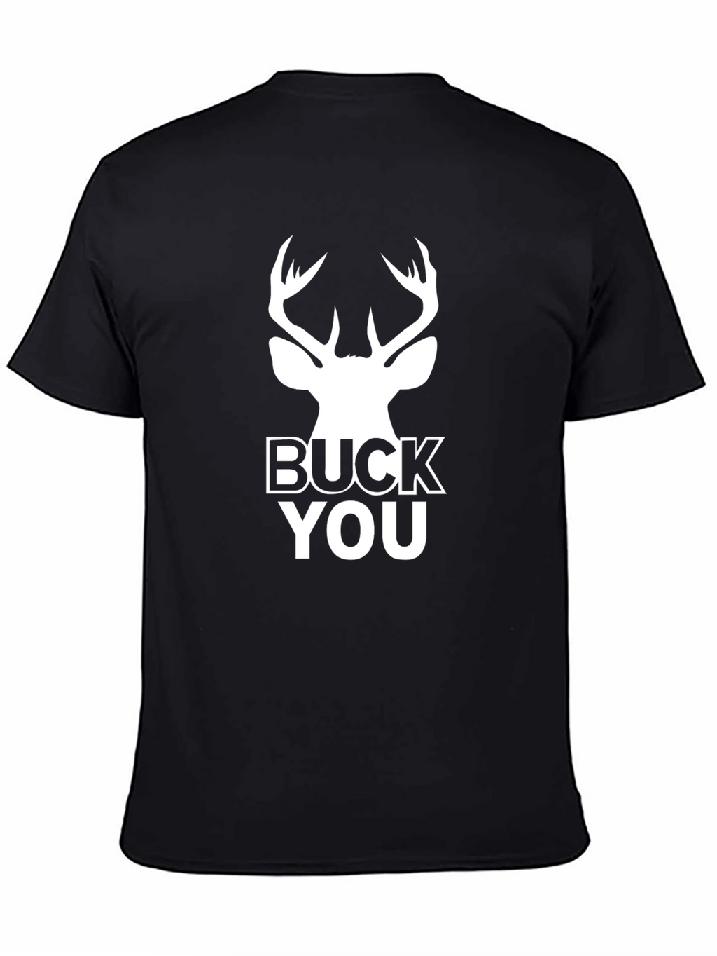 Buck You Deer Graphic Black T-Shirt