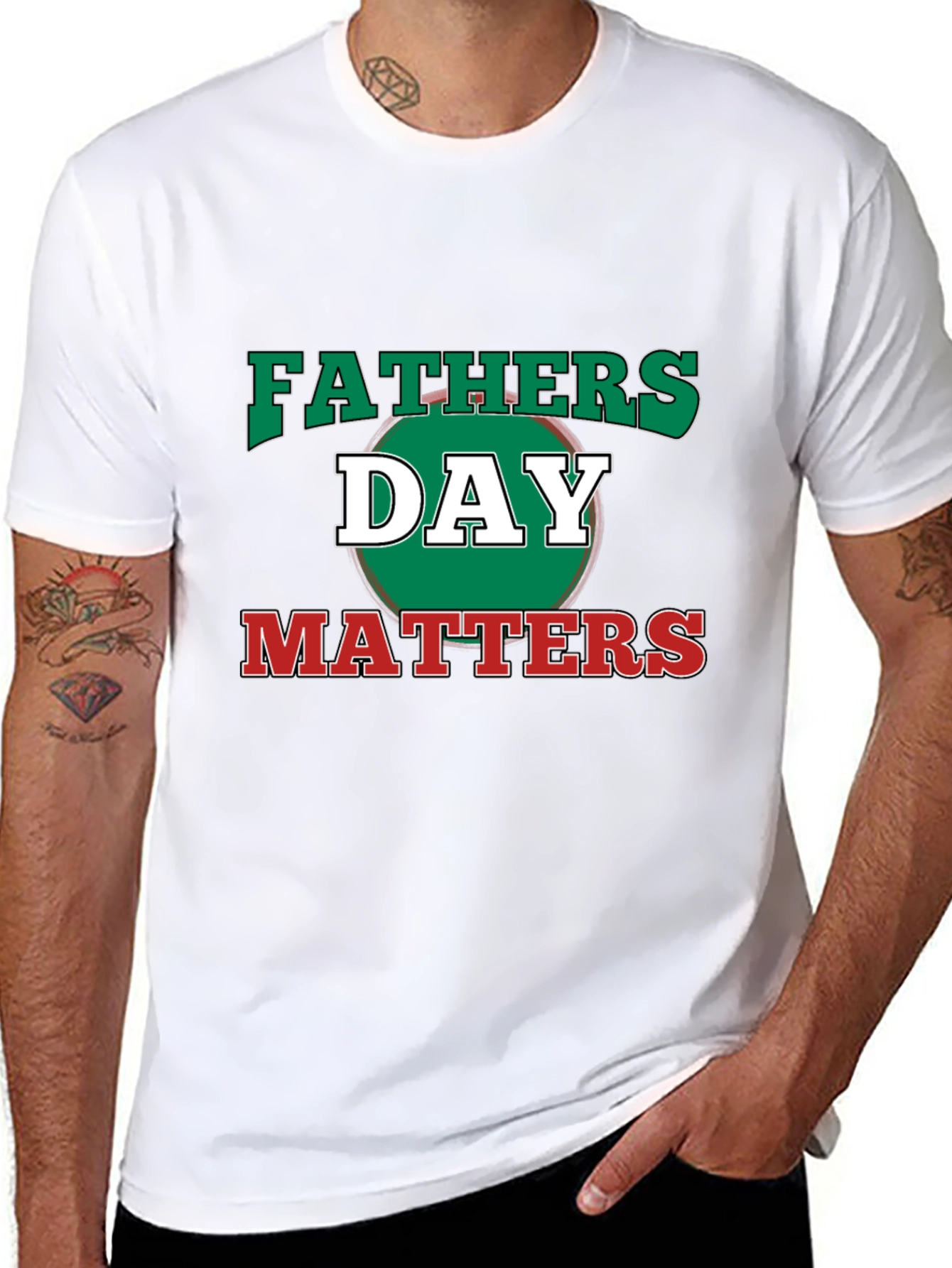 Fathers Day Matters Graphic Tee - Black Casual T-Shirt