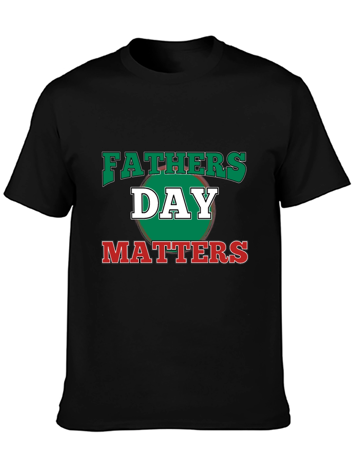 Fathers Day Matters Graphic Tee - Black Casual T-Shirt