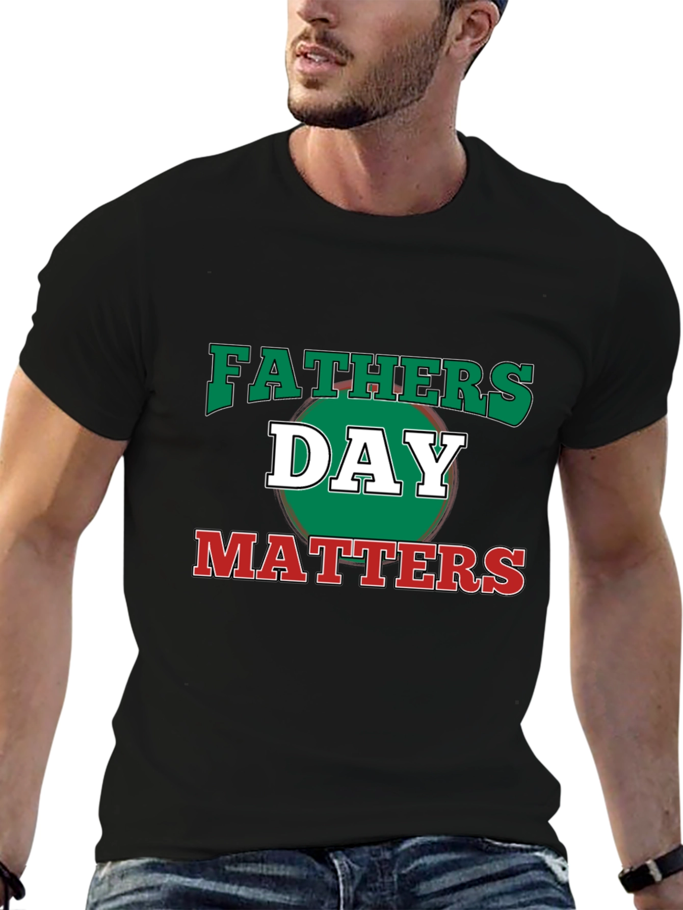Fathers Day Matters Graphic Tee - Black Casual T-Shirt