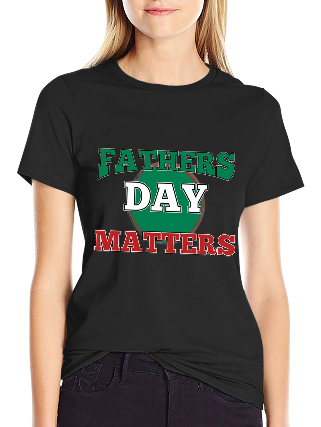 Fathers Day Matters Graphic Tee - Black Casual T-Shirt