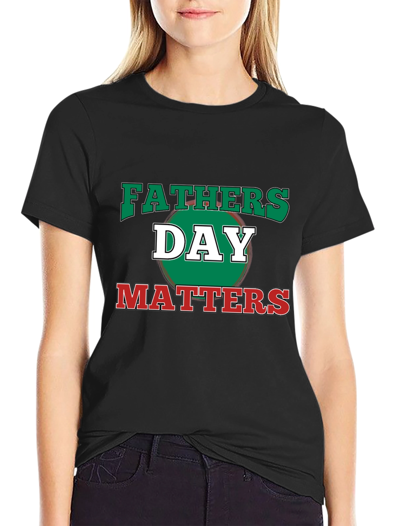 Fathers Day Matters Graphic Tee - Black Casual T-Shirt