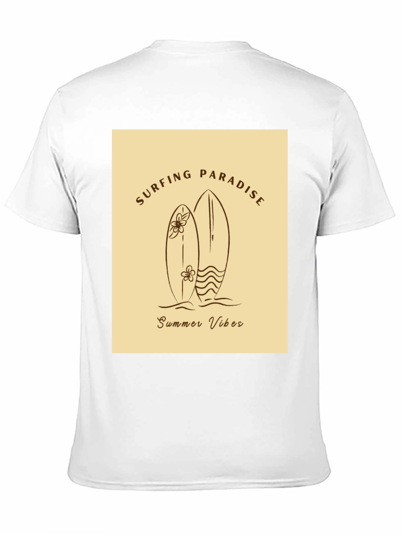 Surfing Paradise Summer Vibes Graphic Tee