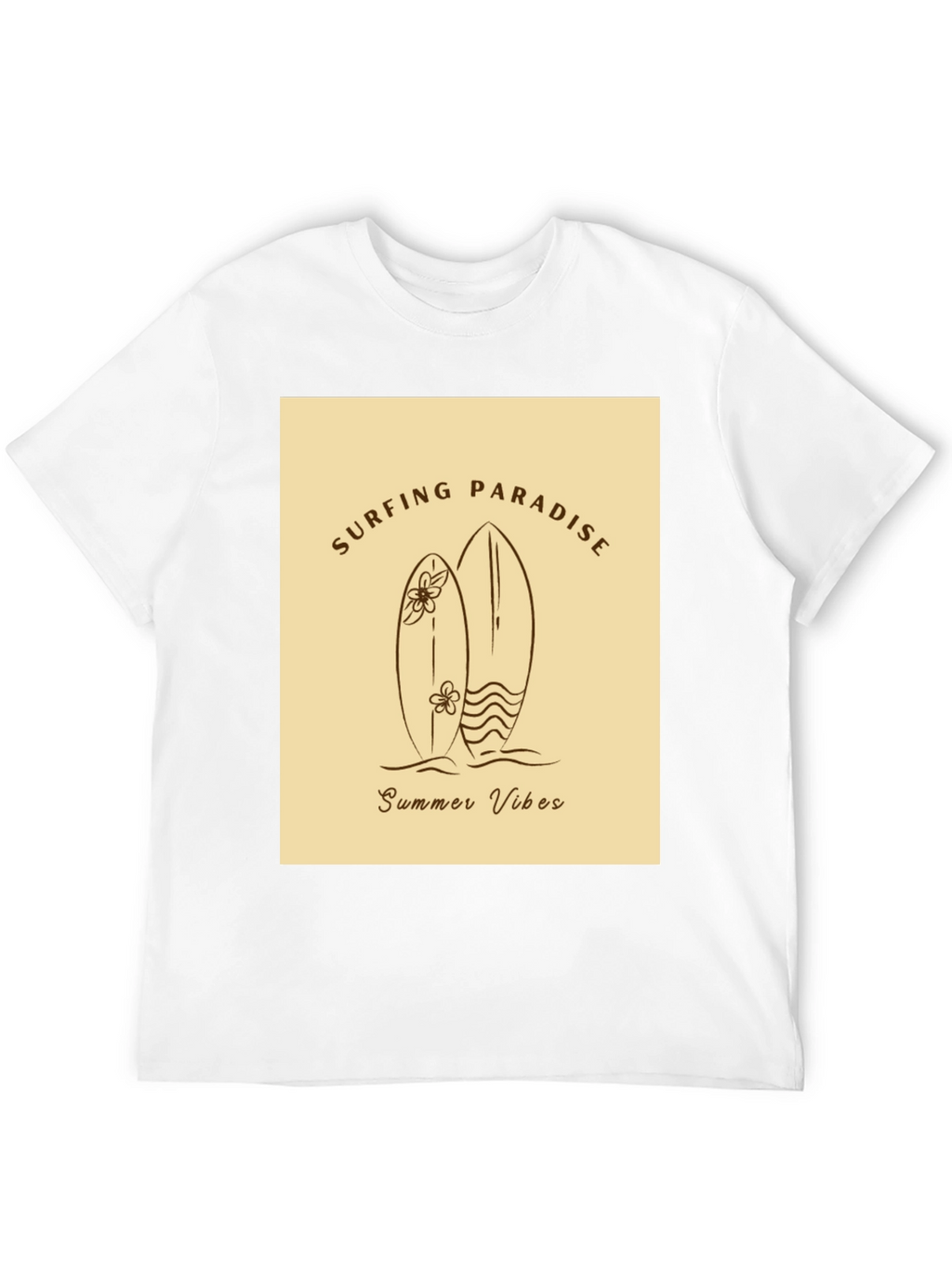 Surfing Paradise Summer Vibes Graphic Tee