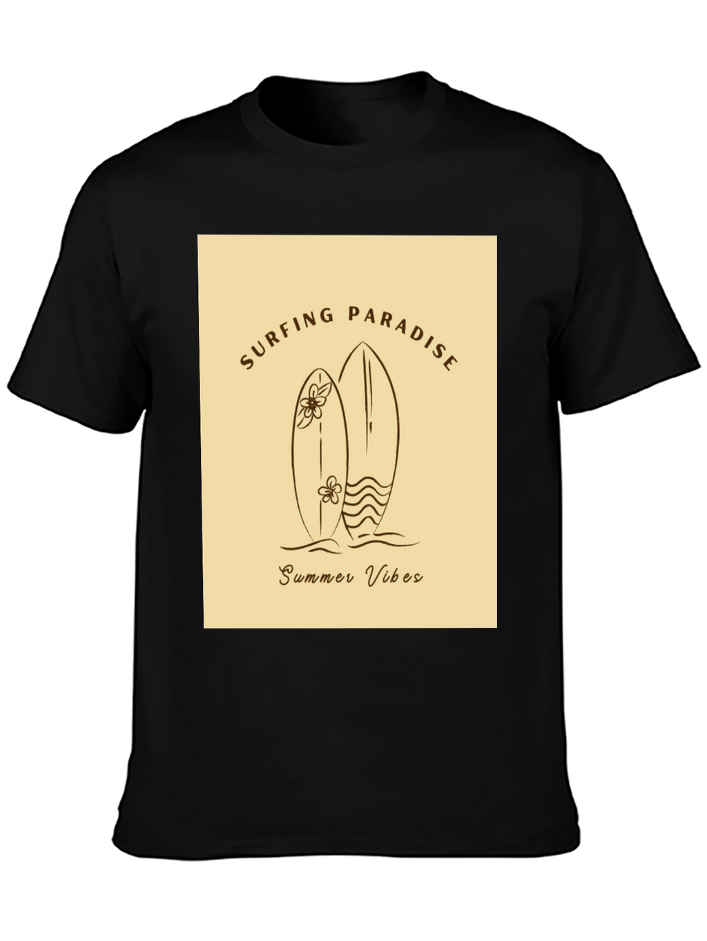 Surfing Paradise Summer Vibes Graphic Tee