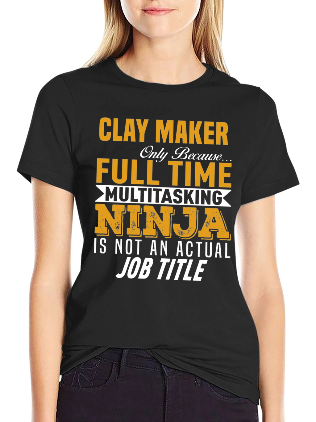 Clay Maker Full Time Ninja T-Shirt